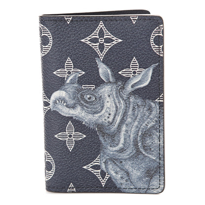 Louis Vuitton Savane Monogram Chapman Rhinoceros Pocket Organizer Encre 1 of 7