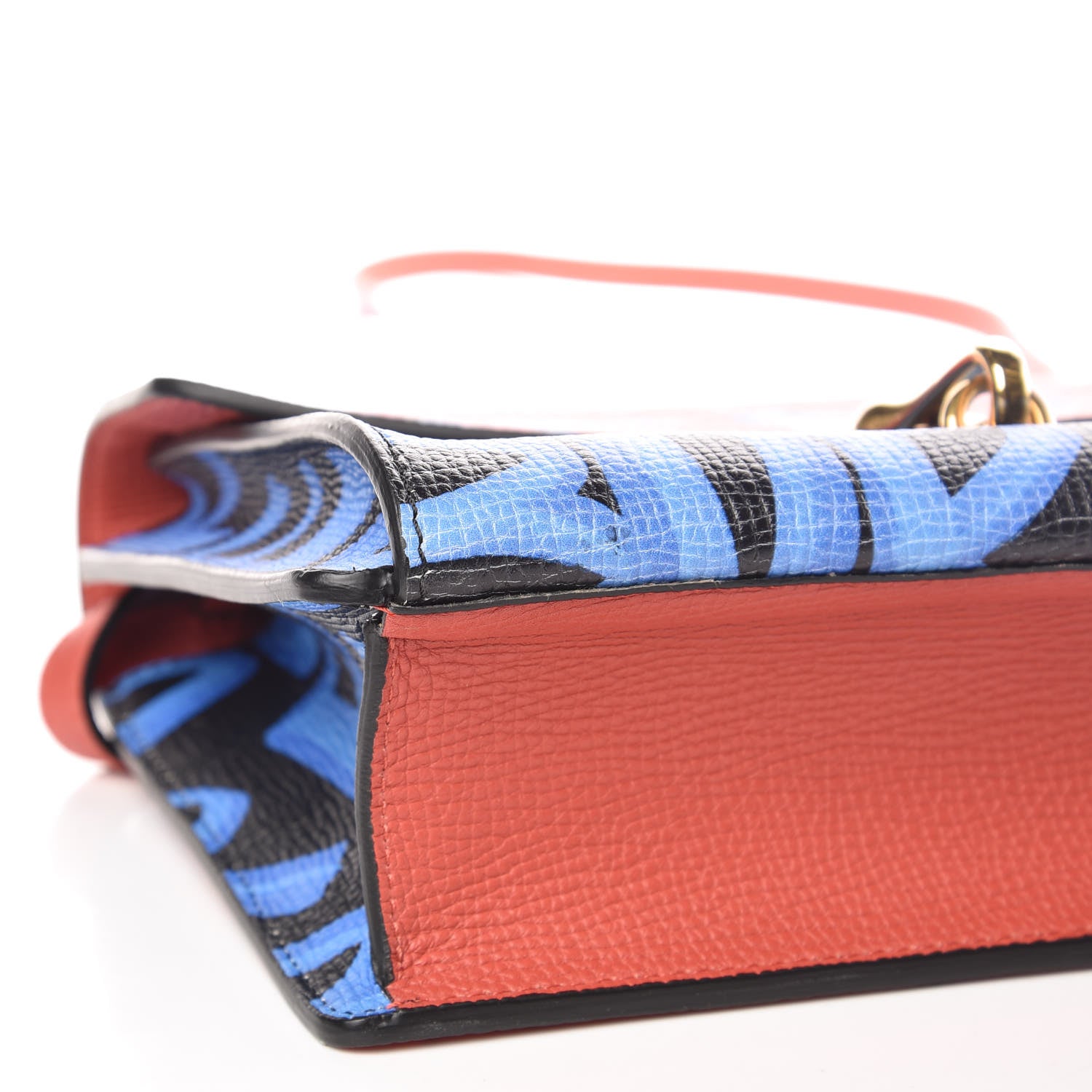 Burberry Calfskin Graffiti Print Small Macken Crossbody Bag Black 8 of 9