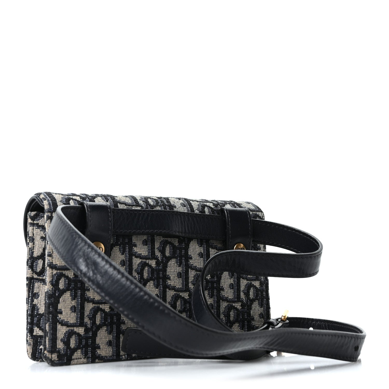 Christian Dior Oblique Saddle Belt Bag Blue 3 of 10