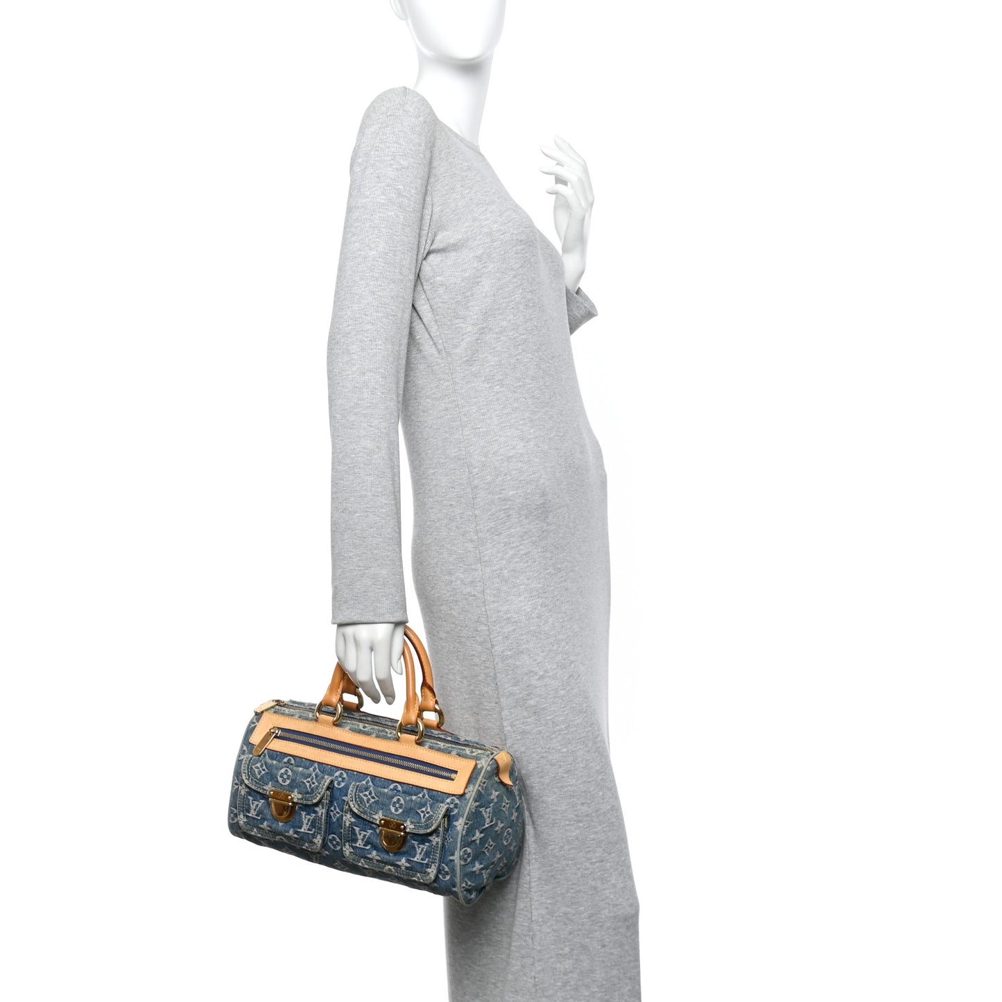 Monogram Denim Neo Speedy Blue