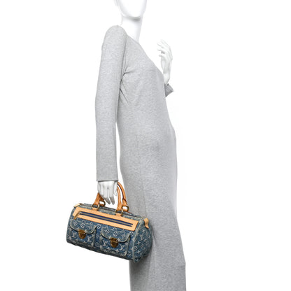 Louis Vuitton Monogram Denim Neo Speedy Blue 2 of 14