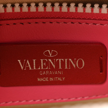 Valentino Garavani Vitello Colorblock Free Rockstud Top Handle Shoulder Bag Pink Optic White 6 of 14