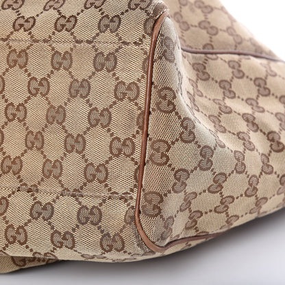 Gucci Monogram Large Sukey Tote Brown 22 of 27