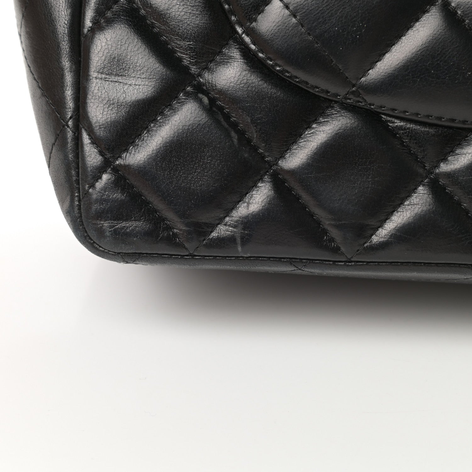 Chanel Lambskin Quilted Jumbo Single Flap Black 18 of 19