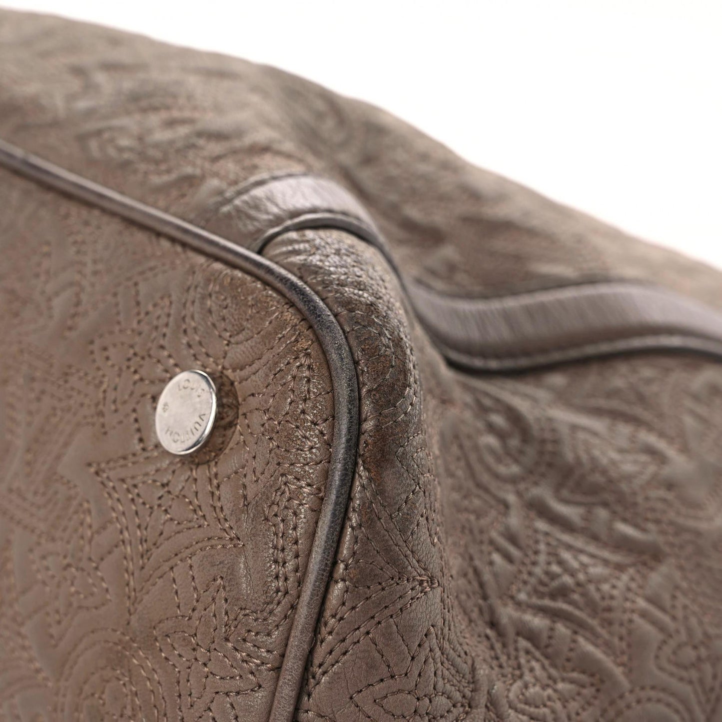 Monogram Lambskin Antheia IXIA MM Chocolate