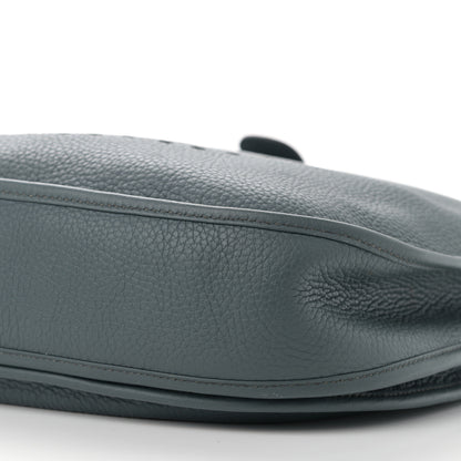 Hermes Taurillon Clemence Evelyne III GM Bleu Orage 9 of 10