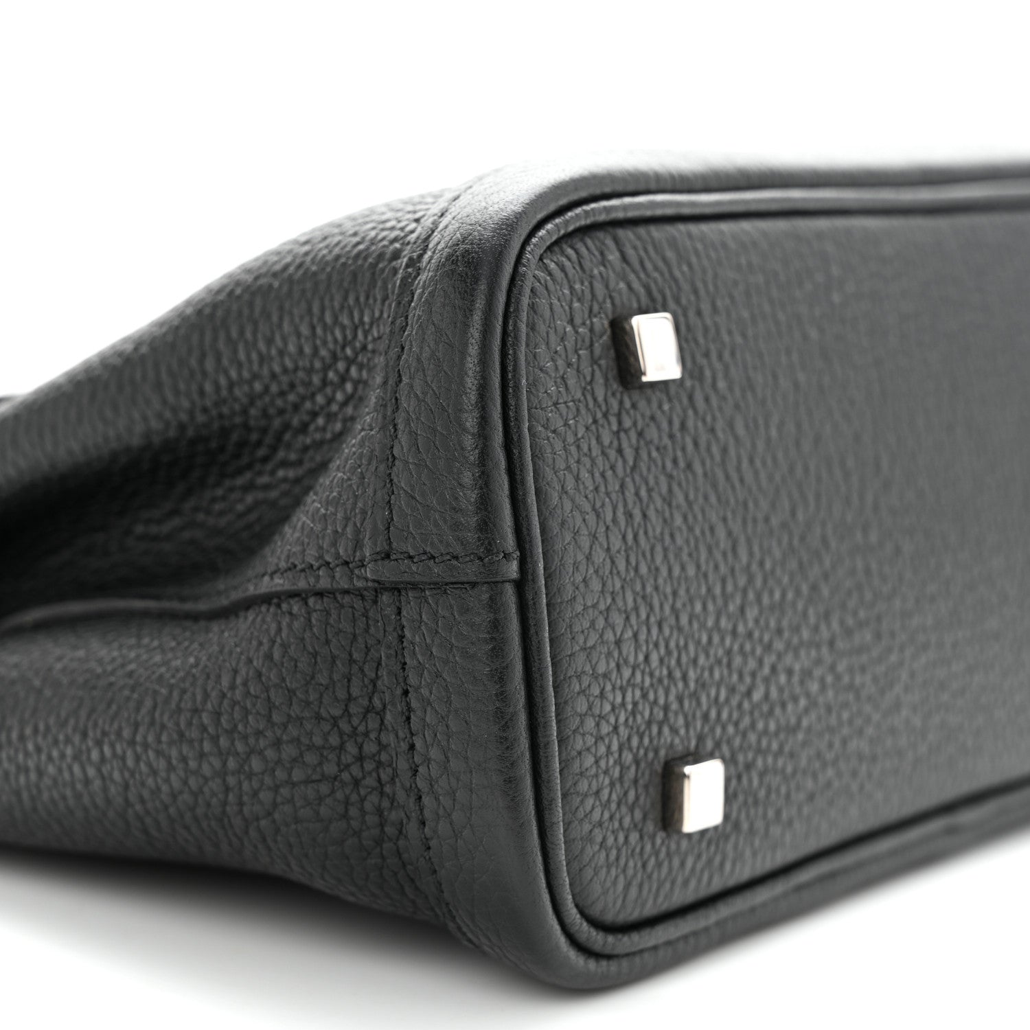 Moynat Taurillon Blush Calfskin Gabby BB Black 8 of 10