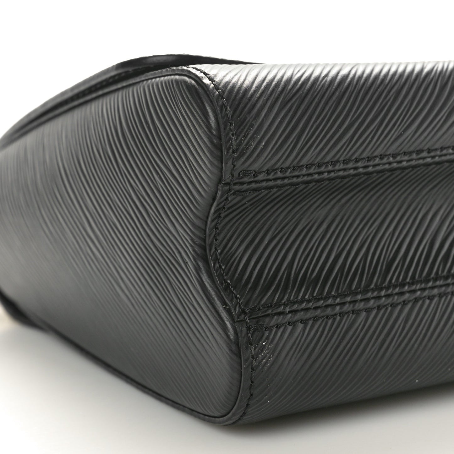 Epi Twist Braided Strap Shoulder Bag MM Black