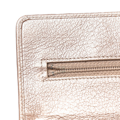 Chanel Metallic Goatskin Wallet On Chain WOC Gold 16 of 19