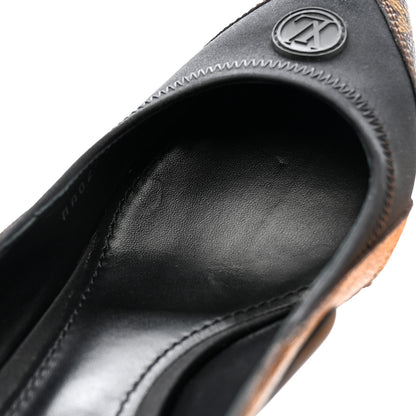 Louis Vuitton Patent Monogram Archlight Slingback Pumps Black 11 of 12