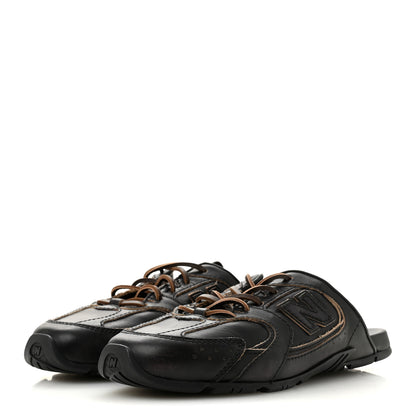 Miu Miu X NEW BALANCE Bleached Calfskin 530 SL Slip-On Sneakers Mules 36.5 Black 4 of 10