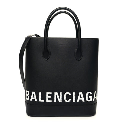 Balenciaga Grained Calfskin Ville Aj Tote Black 1 of 10