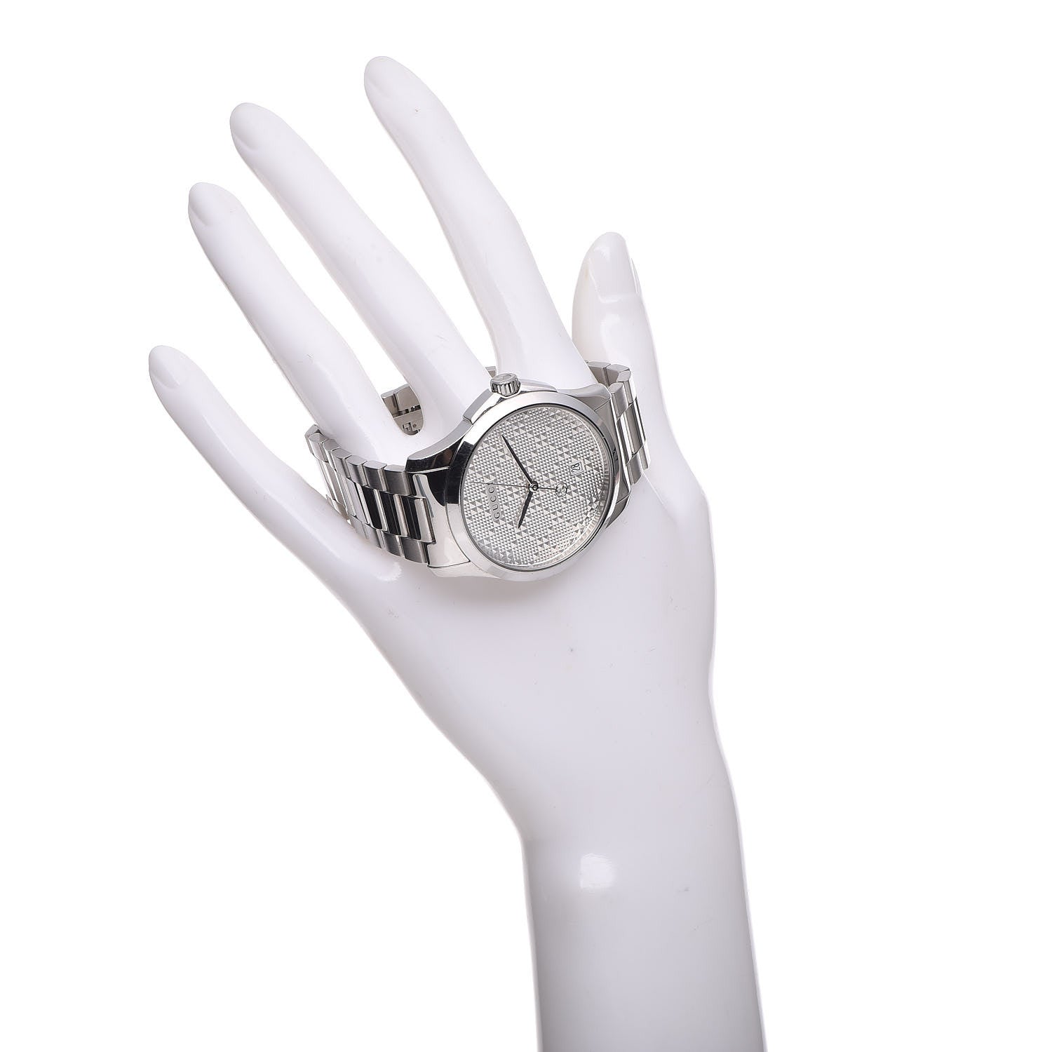 Gucci Stainless Steel 38mm G-Timeless Diamante Quartz Watch 2 of 8