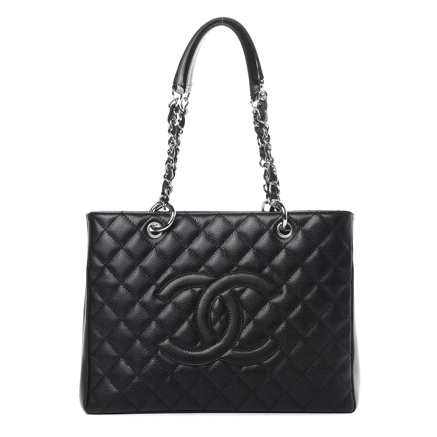 Chanel Caviar Quilted Grand Shopping Tote GST Black 1 of 11