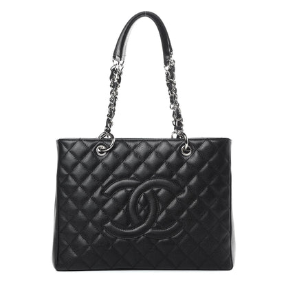 Chanel Caviar Quilted Grand Shopping Tote GST Black 1 of 11