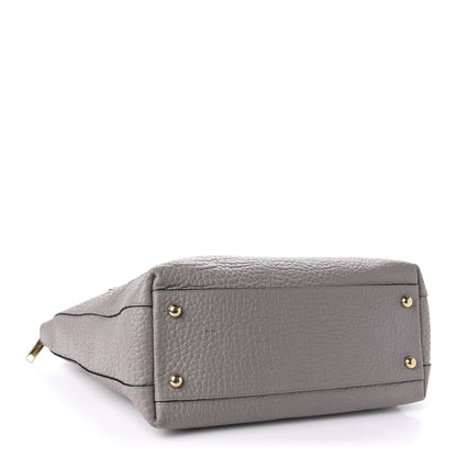 Burberry Signature Grain Calfskin Medium Welburn Tote Pale Grey 4 of 13