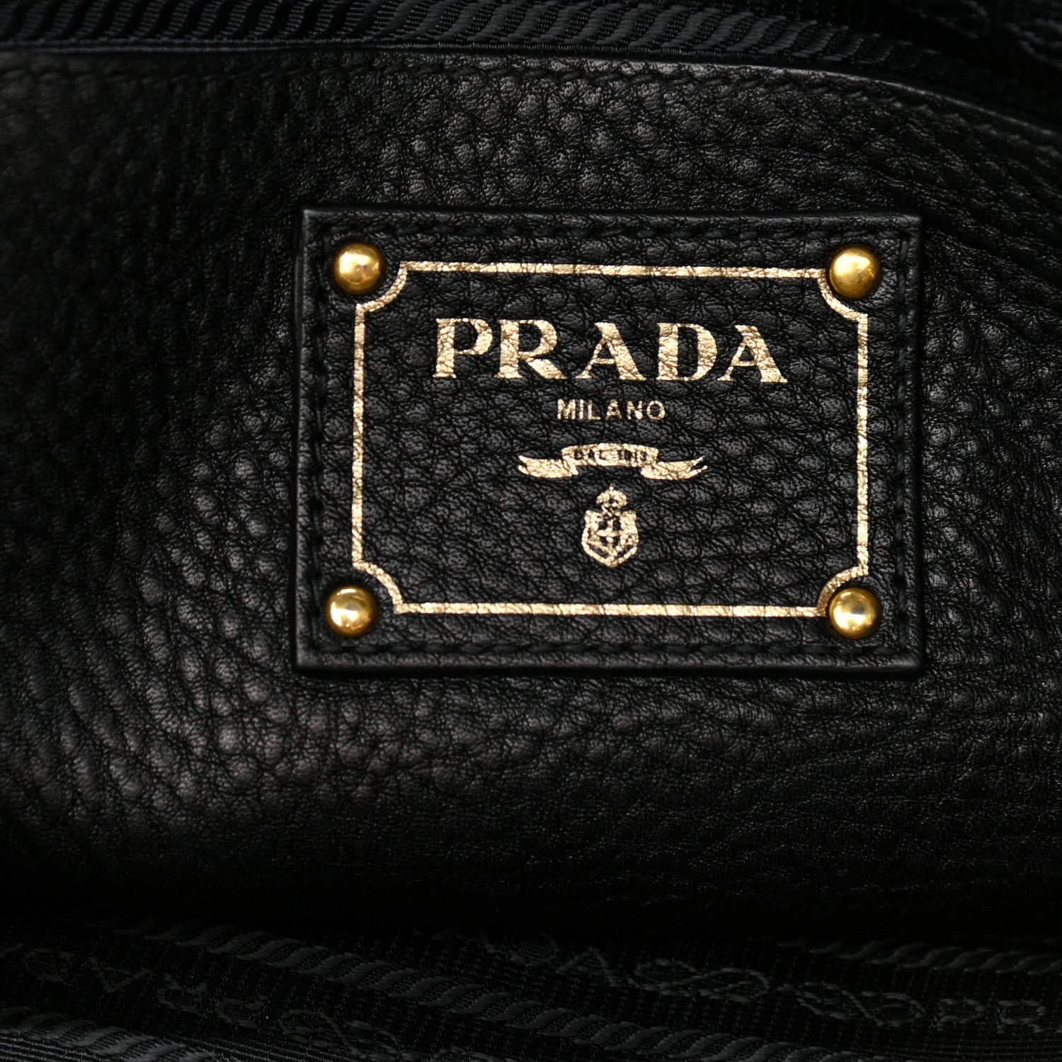 Prada Vitello Daino Tote Black 7 of 14