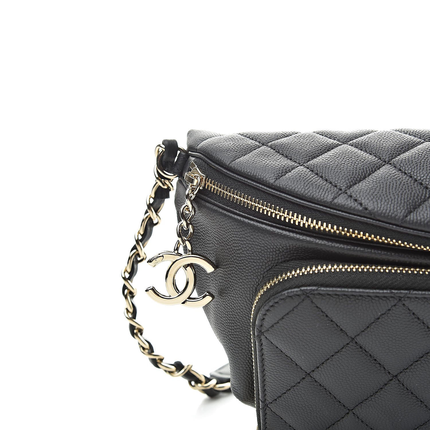 Chanel Caviar Quilted Business Affinity Waist Belt Bag Black 8 of 11