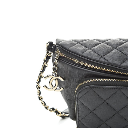 Chanel Caviar Quilted Business Affinity Waist Belt Bag Black 8 of 11