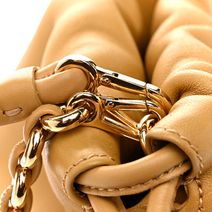 Loewe Mellow Nappa Donut Medium Chain Flamenco Knot Clutch Sahara 11 of 13