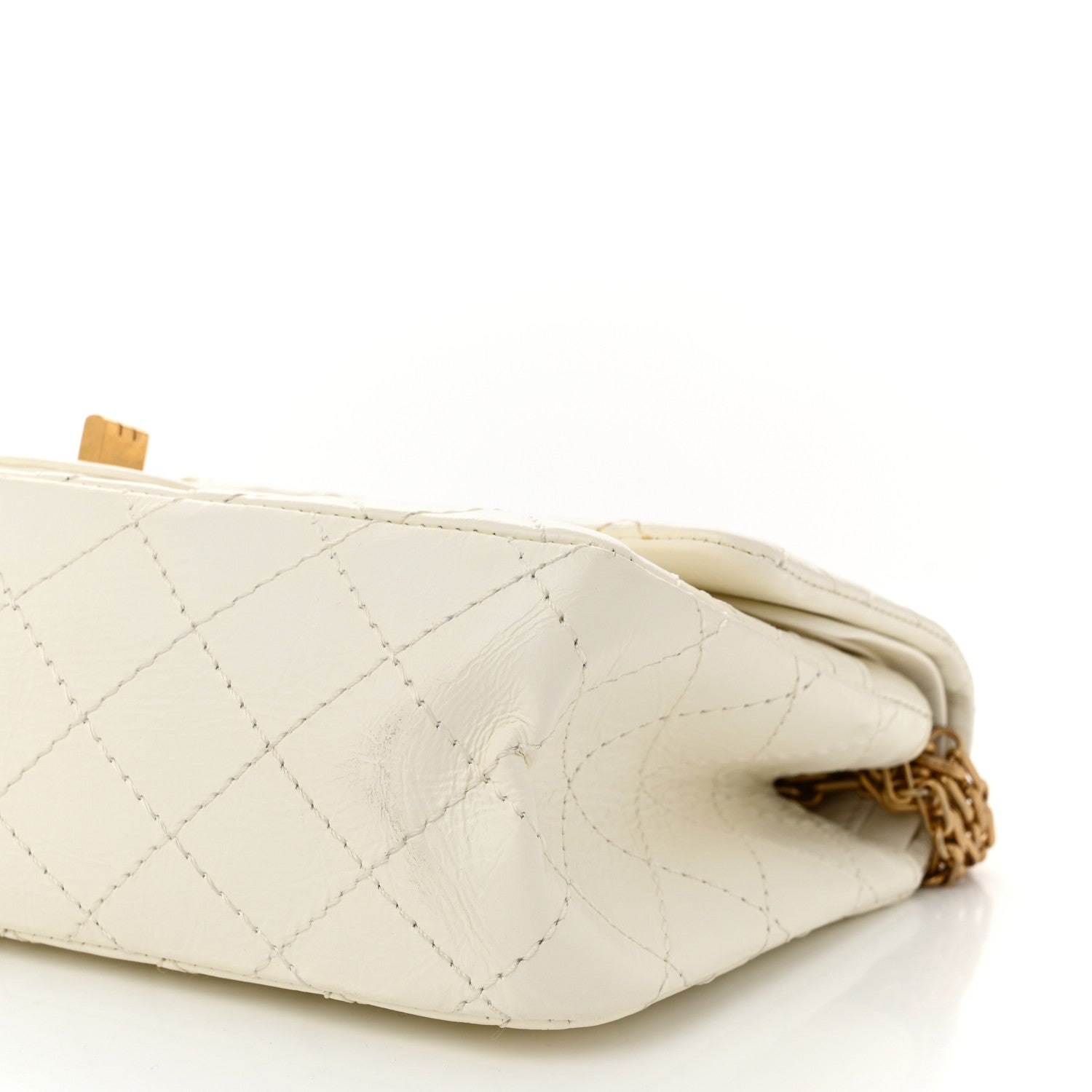 Chanel Aged Calfskin Quilted 2.55 Reissue 225 Flap White 10 of 11