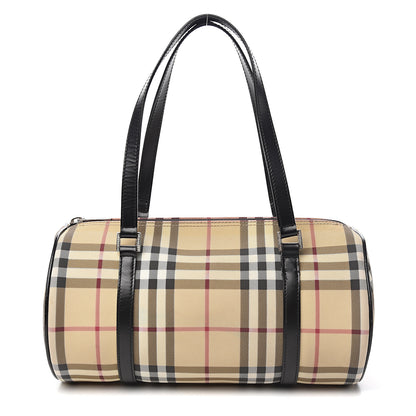 Burberry House Check Barrel Bag Black 1 of 9