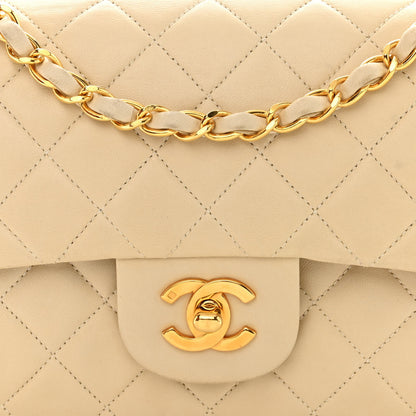 Chanel Lambskin Quilted Small Double Flap Beige 8 of 14
