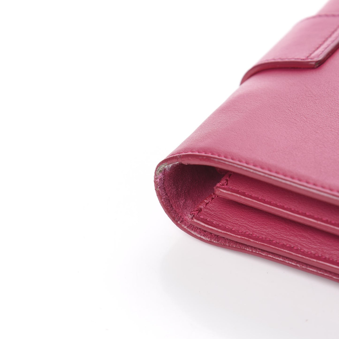 Calfskin Small Classic Y Satchel Fuchsia