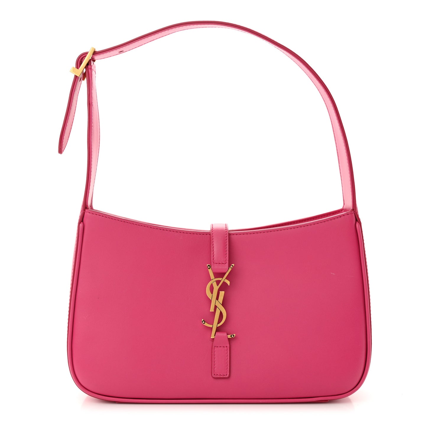 SAINT LAURENT Smooth Calfskin Le 5 A 7 Hobo Bubblegum