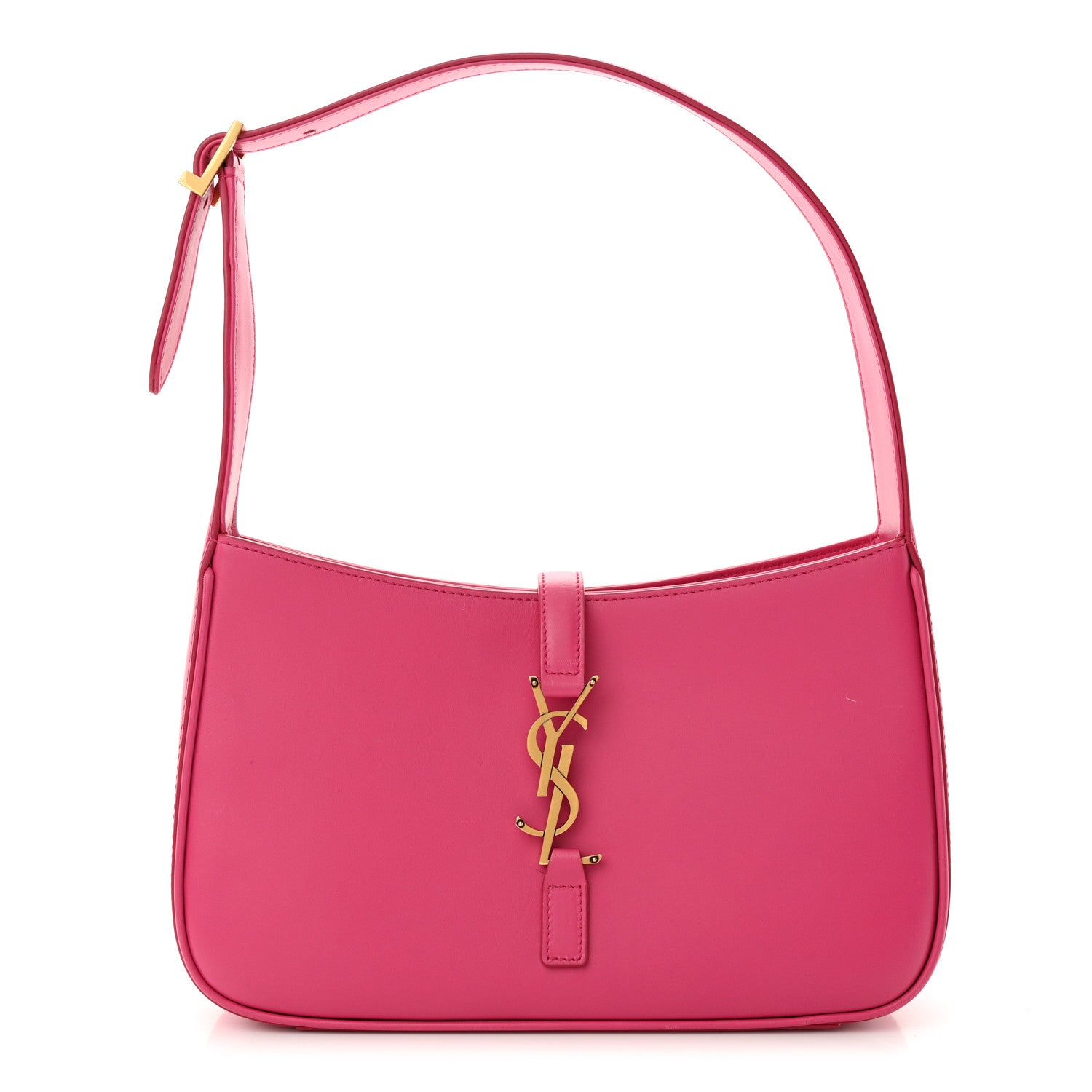 Saint Laurent SAINT LAURENT Smooth Calfskin Le 5 A 7 Hobo Bubblegum 1 of 10