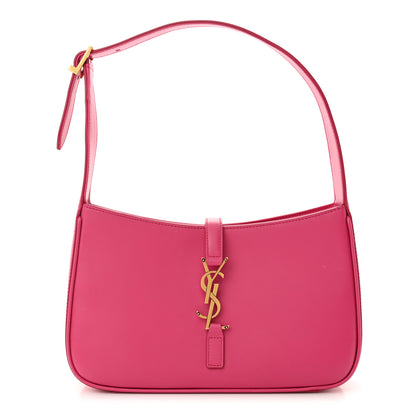 Saint Laurent SAINT LAURENT Smooth Calfskin Le 5 A 7 Hobo Bubblegum 1 of 10