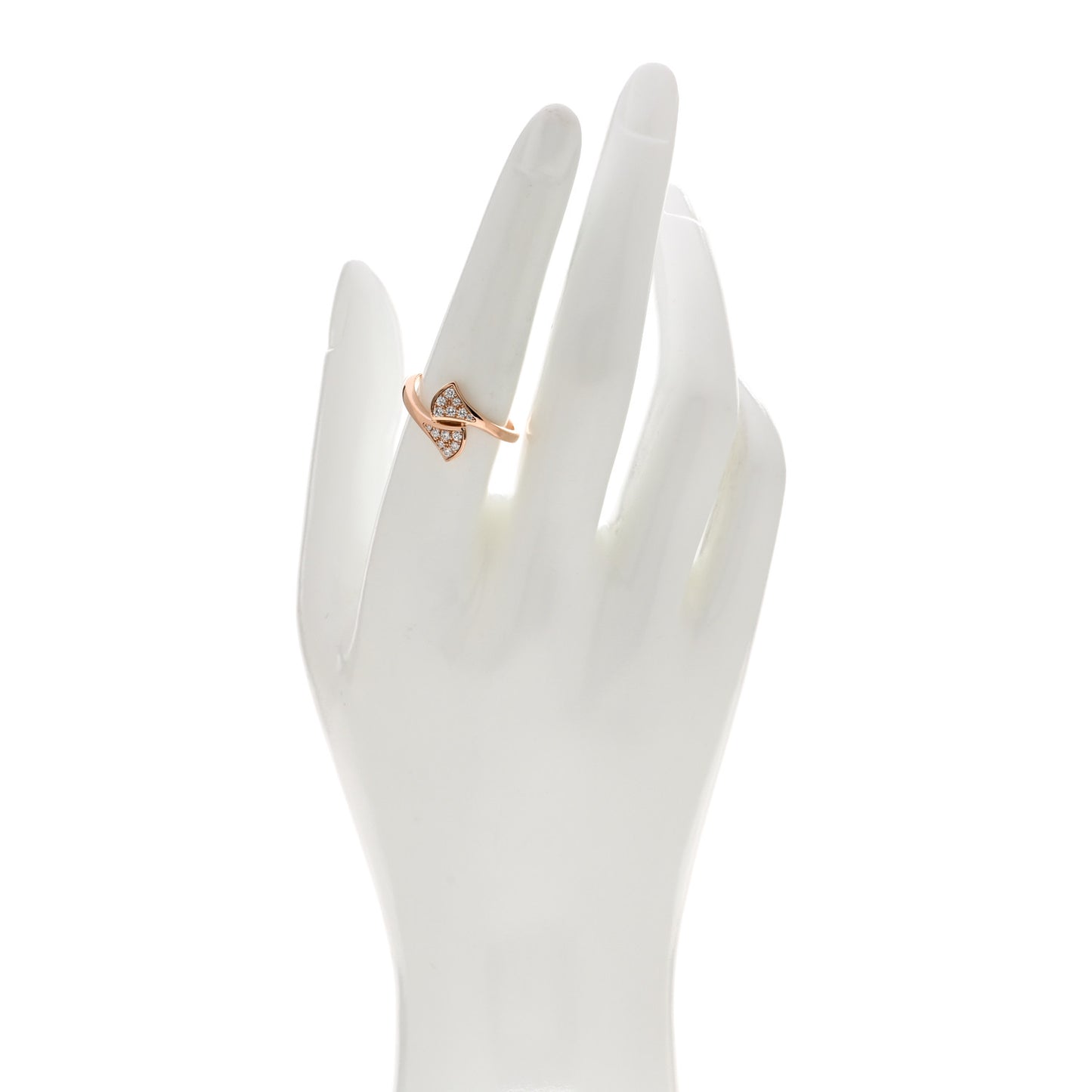 18K Rose Gold Diamond Divas' Dream Ring 56 7.5