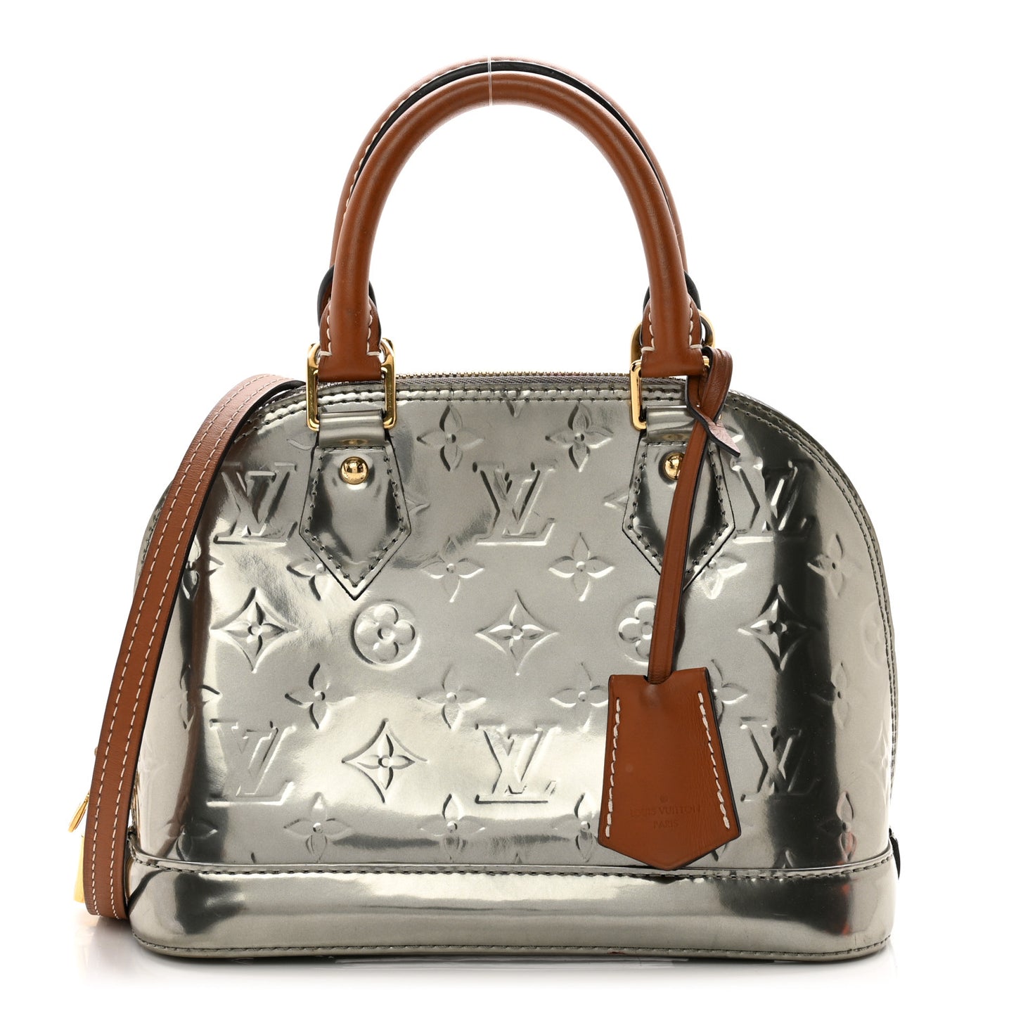 LOUIS VUITTON Vernis Alma BB Gris Metal