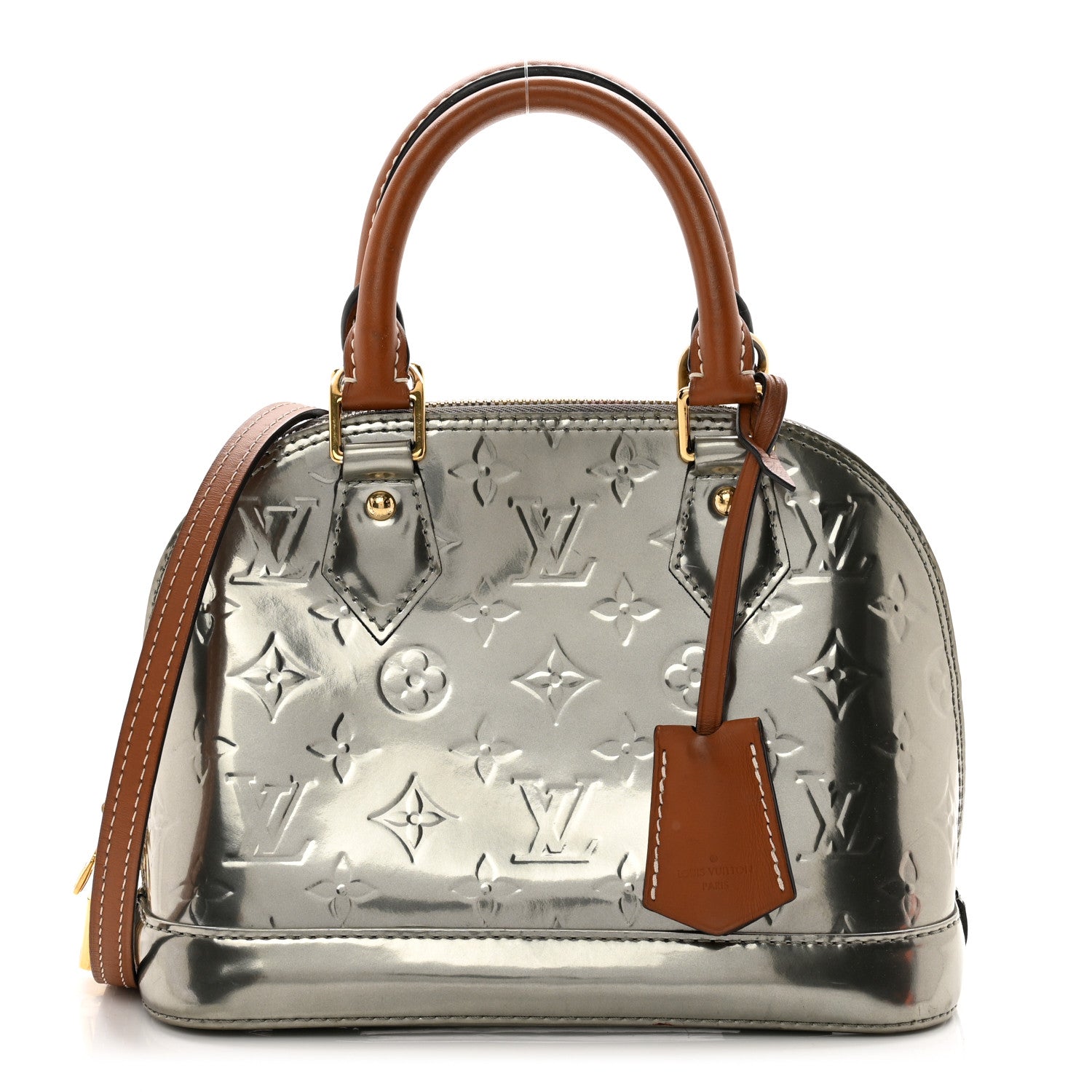 Louis Vuitton LOUIS VUITTON Vernis Alma BB Gris Metal 1 of 9