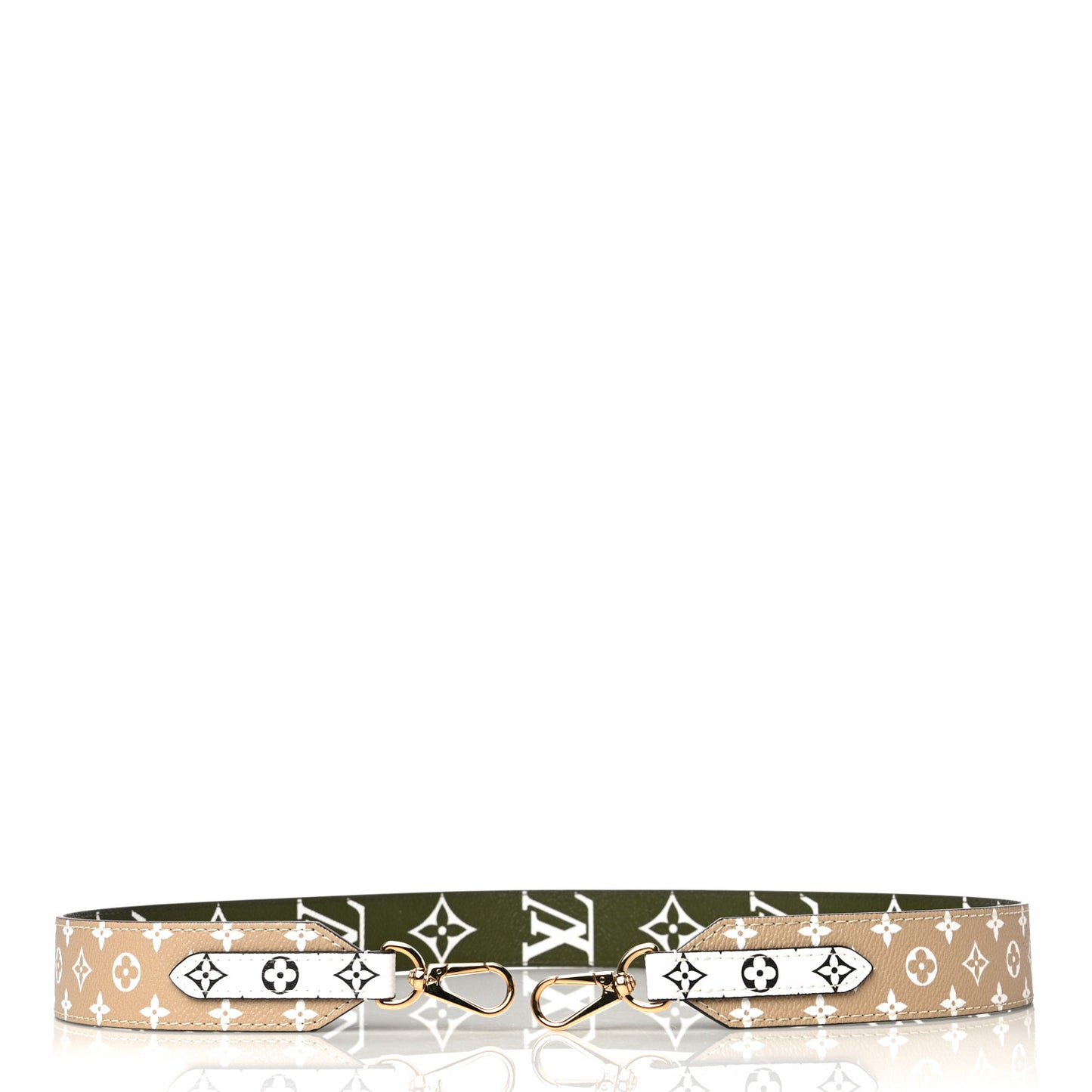 Monogram Giant Bandouliere Shoulder Strap Kaki