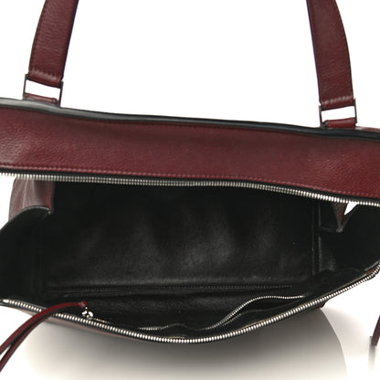 Celine Drummed Calfskin Large Edge Shoulder Bag Burgundy 6 of 32
