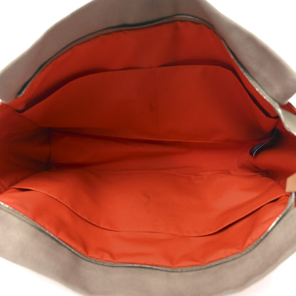 Hermes Canvas Jimetou GM Orange Feu Gris Ponce 5 of 9