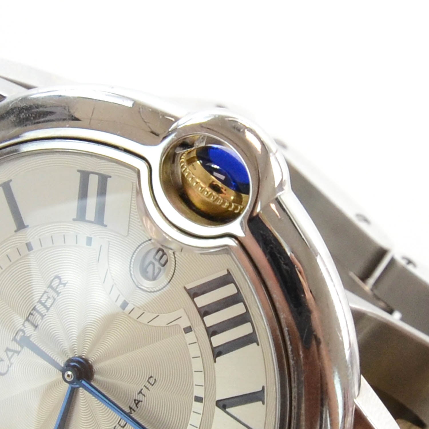 Cartier Stainless Steel 18K Yellow Gold 42mm Ballon Bleu De Automatic Watch 7 of 10