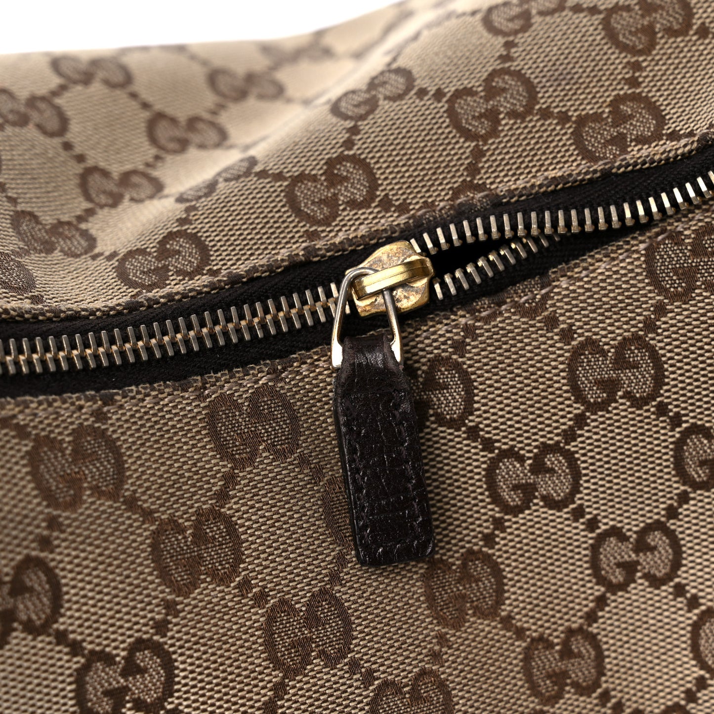 Monogram Medium Horsebit Chain Hobo Dark Brown
