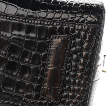Givenchy Calfskin Crocodile Embossed Small Antigona Black 12 of 15