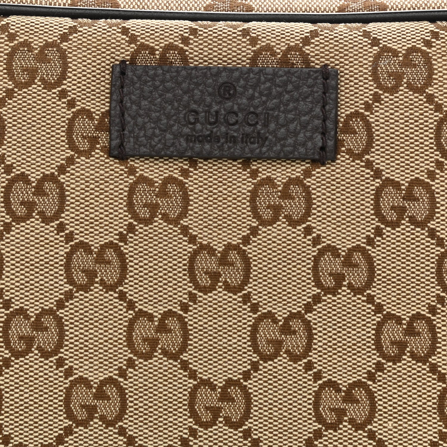 Gucci Monogram Belt Bag Dark Brown 8 of 10