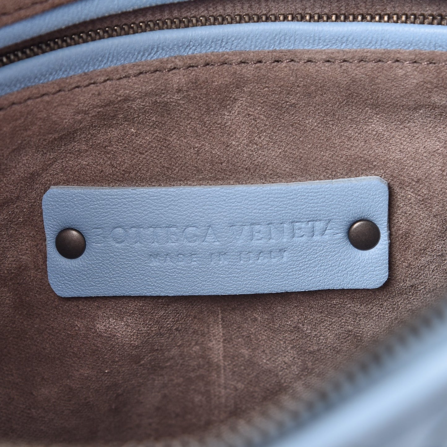 Nappa Intrecciato Crossbody Pillow Light Blue