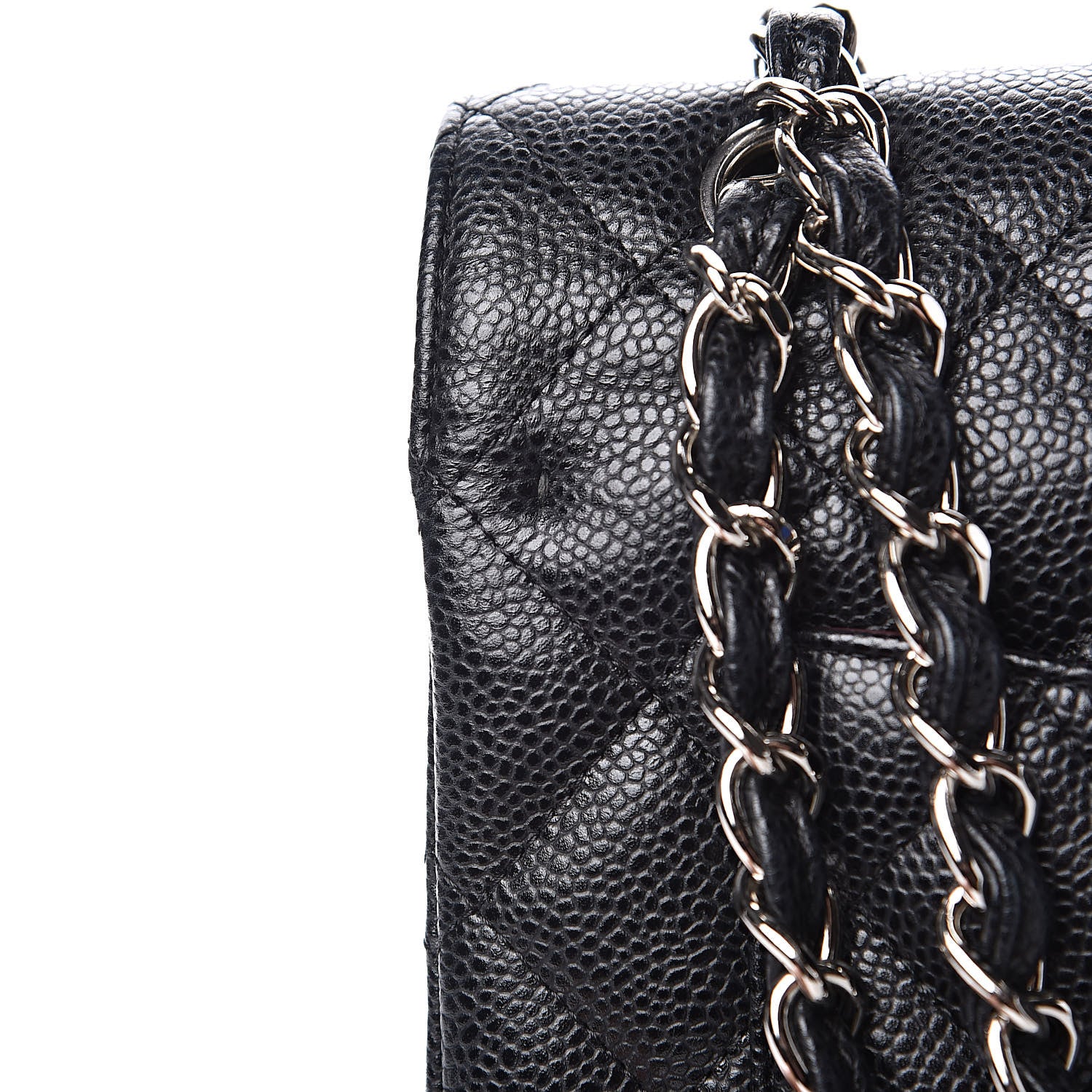 Chanel Caviar Quilted Maxi Double Flap Black 14 of 15