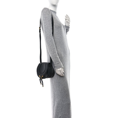 Chloe Grained Calfskin Small Marcie Saddle Bag Black 3 of 9