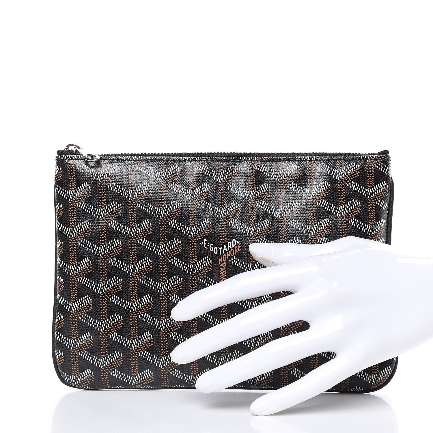 Goyard Goyardine Senat Pochette PM Black Gold 2 of 7