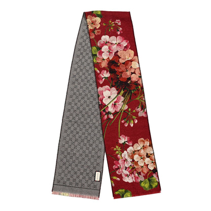Gucci Wool GG Monogram Miniorophin Scarf Lacquer Pink 2 of 5