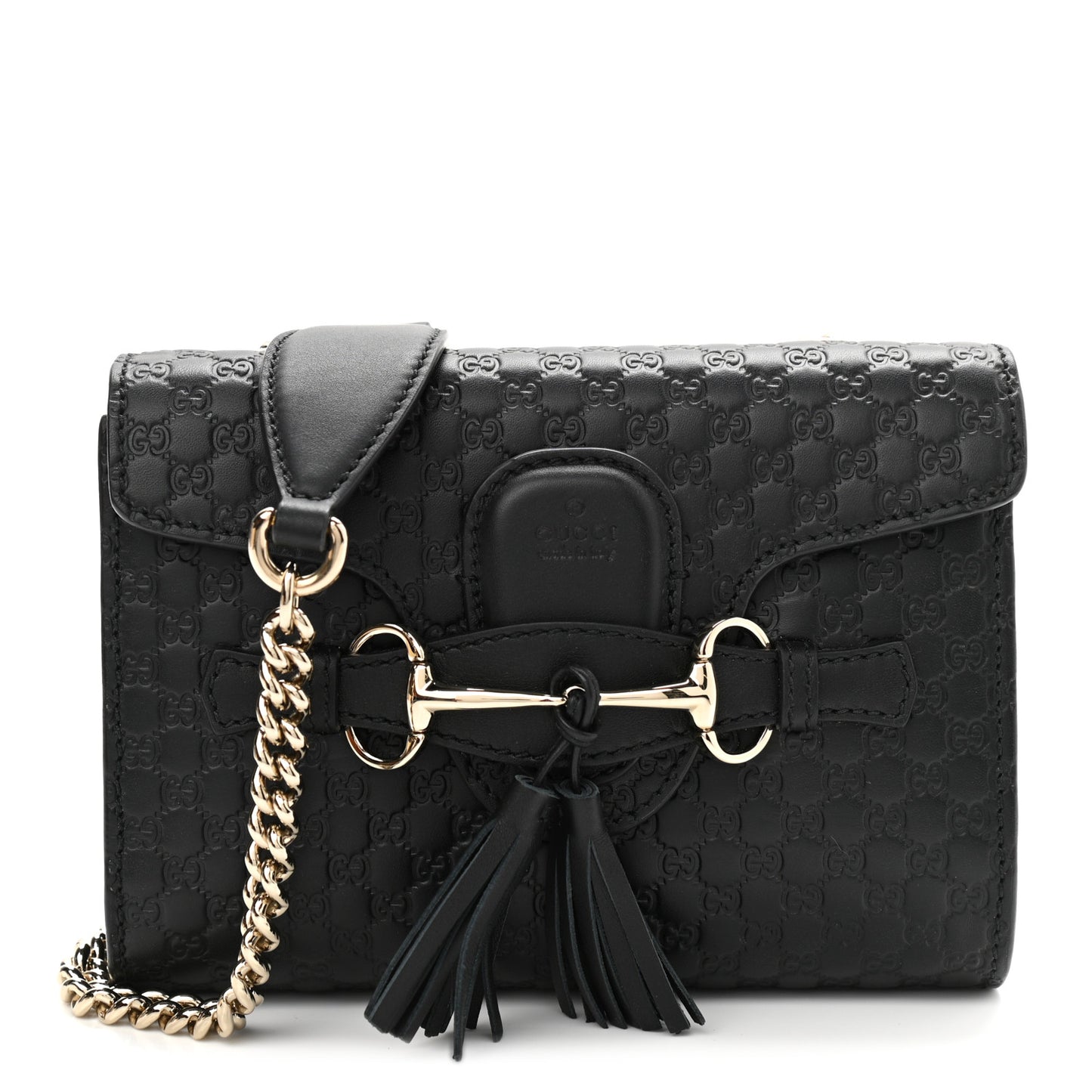 Microguccissima Mini Emily Shoulder Bag Black