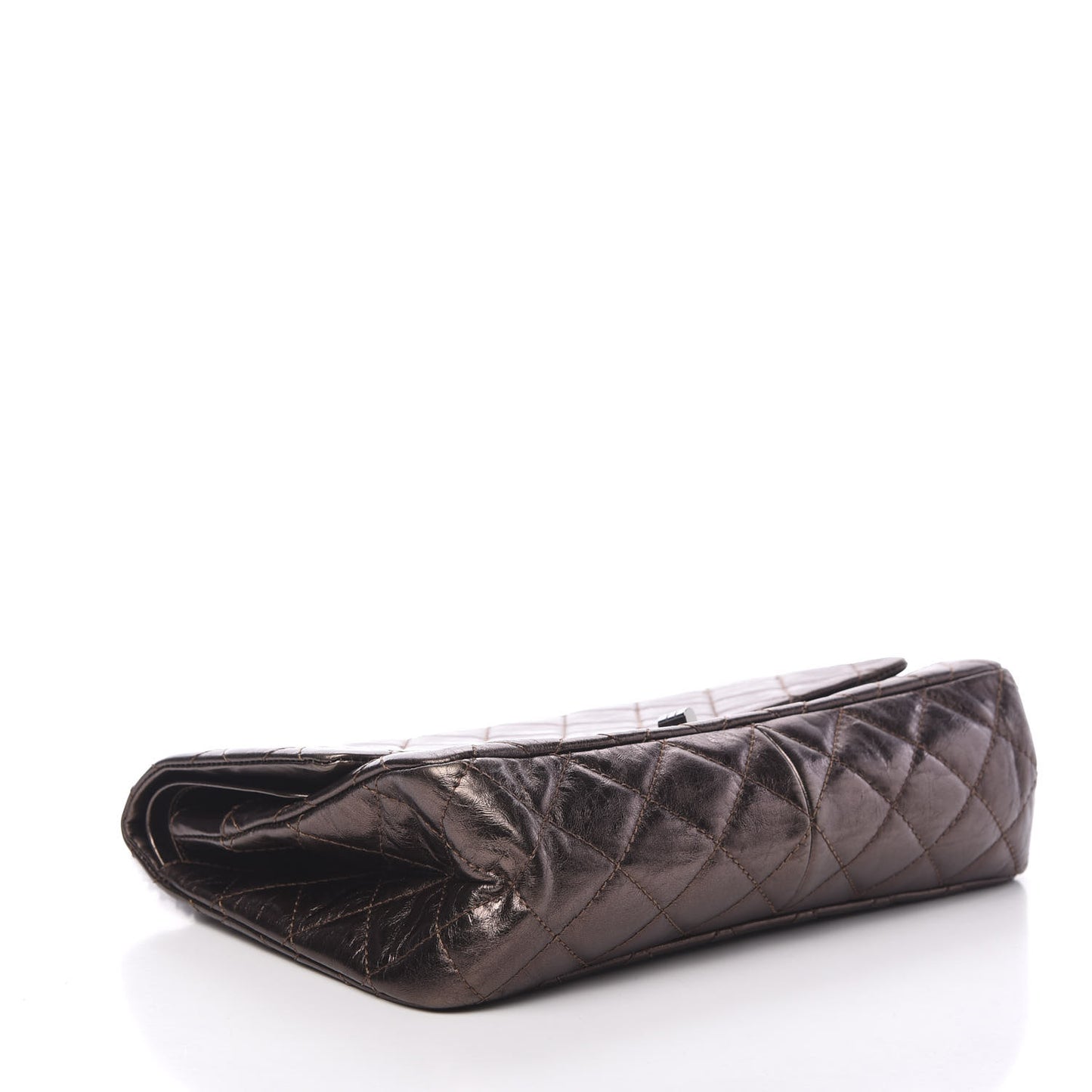 Metallic Aged Calfskin Quilted 2.55 Reissue 227 Flap Bronze