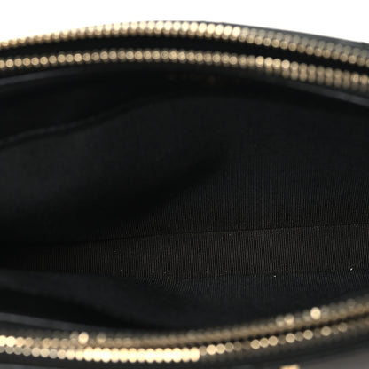 Chanel Goatskin Enamel Quilted Small Clutch With Chain Black 5 of 12