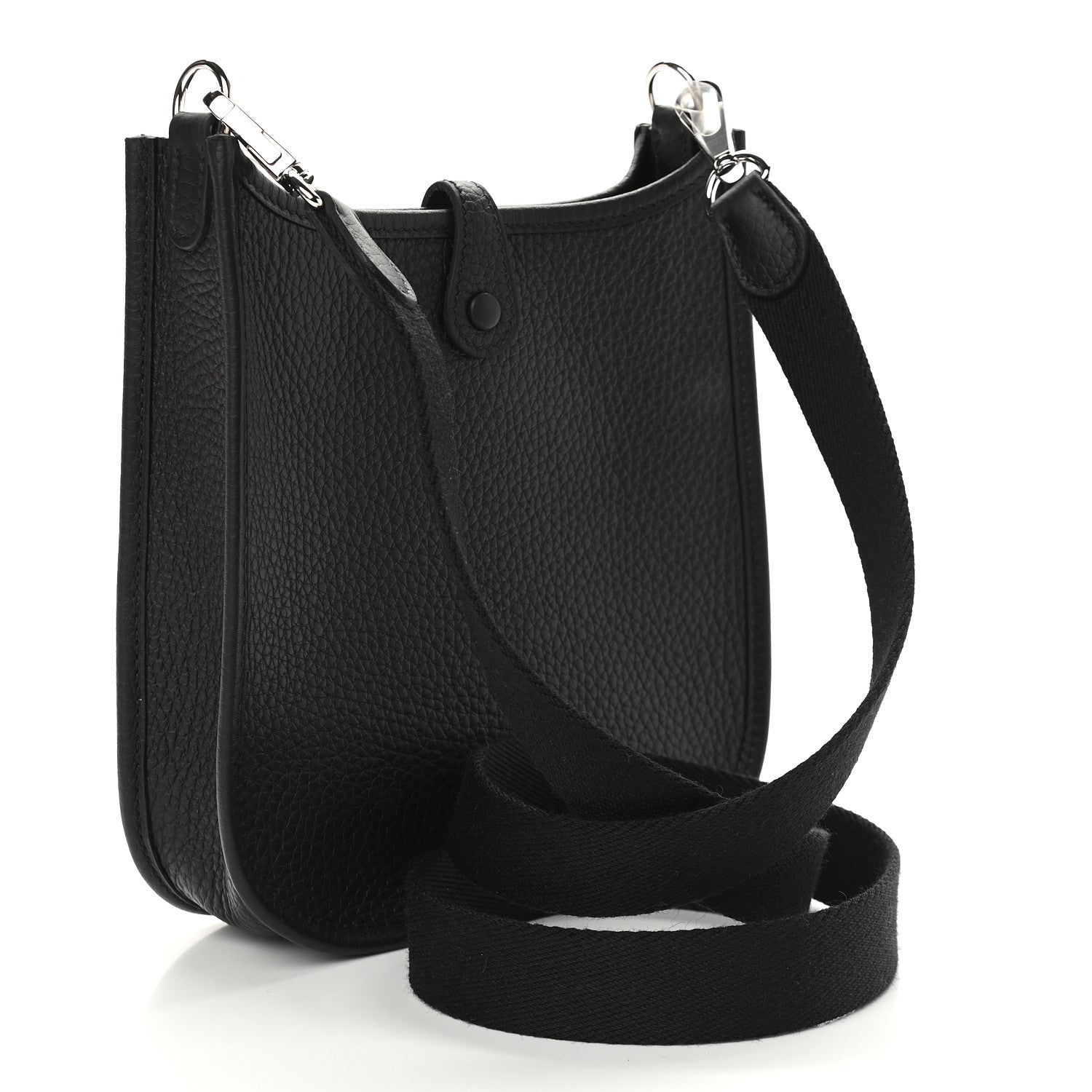 Hermes Taurillon Clemence Evelyne TPM Black 2 of 9